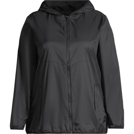 Ripzone Women's Plus Size Packable Windbreaker Jacket