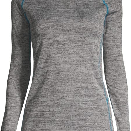 Ripzone Women's Poly Baselayer Crew Top - Charcoal