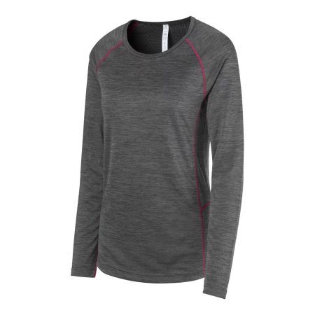 Ripzone Women's Poly Baselayer Crew Top - Charcoal