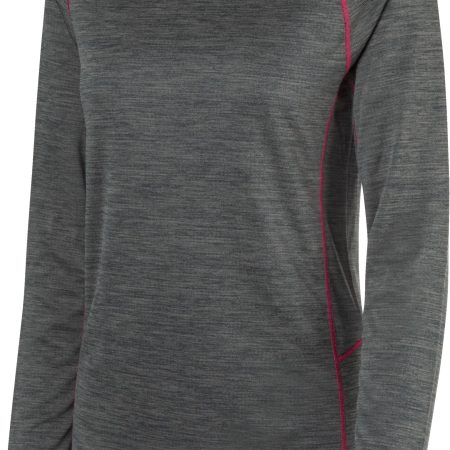 Ripzone Women's Poly Baselayer Crew Top - Charcoal