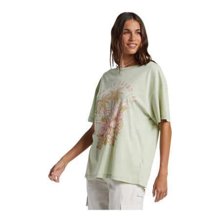 Roxy Women's Hibiscus Paradise XBFC T Shirt