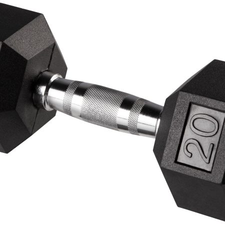 Durahex 20 lb Rubber Hex Dumbbell