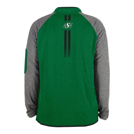 Saskatchewan Roughriders New Era Quarter Zip Long Sleeve Top