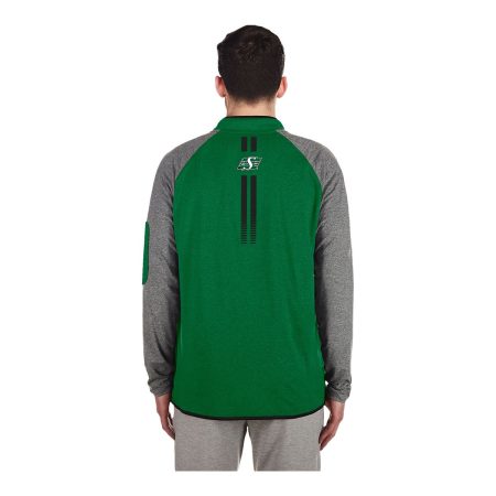 Saskatchewan Roughriders New Era Quarter Zip Long Sleeve Top