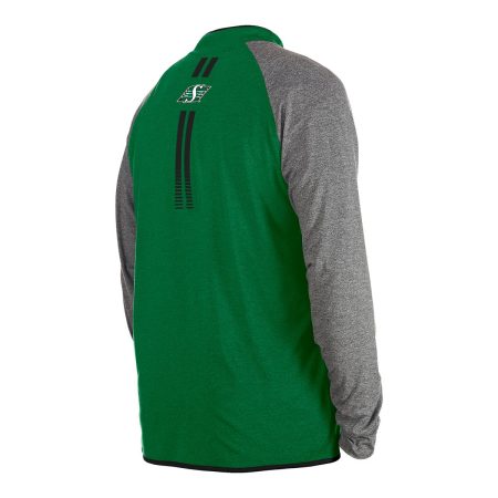 Saskatchewan Roughriders New Era Quarter Zip Long Sleeve Top