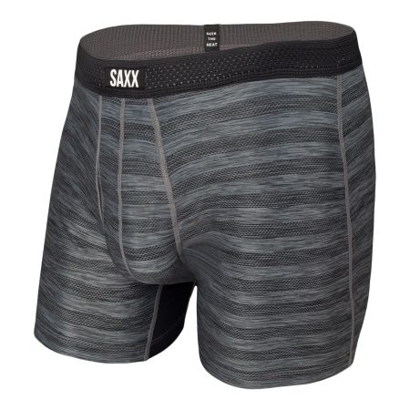 SAXX Droptemp Hotshot Stripe Men's Boxer Brief, Workout Underwear, Quick-Dry