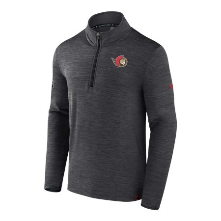 Ottawa Senators Fanatics Authentic Pro Rink Low 1/4 Zip Long Sleeve Top