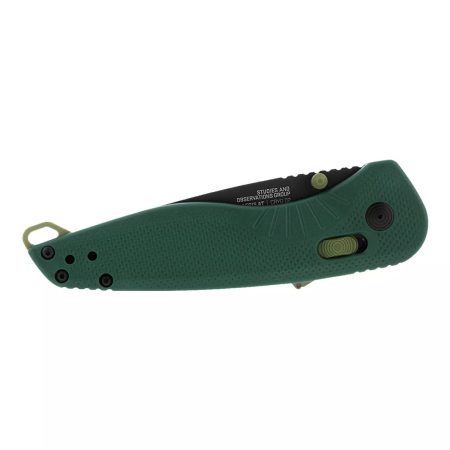 SOG Aegis Forest Moss Clip Point Blade Folding Knife