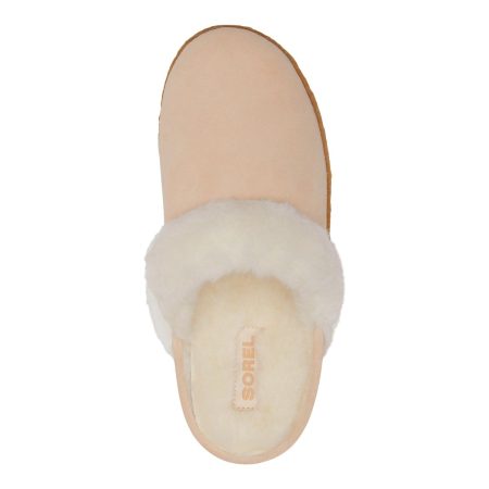 Sorel Women's Nakiska II Slide Slippers, Slip On, Open Heel, Indoor, Faux Fur, Suede