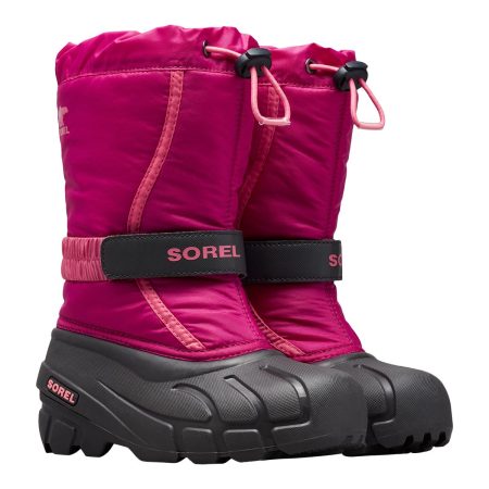 Sorel Kids' Grade School Youth Flurry Waterproof Insulated Non-Slip Winter Boots