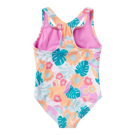 Speedo Infant Girls' 12M-3T Snapsuit One Piece Swimsuit