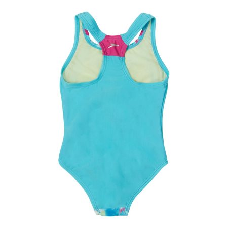 Speedo Toddler Girls' 4-6 Printed Sport Splice 1-Piece Swimsuit