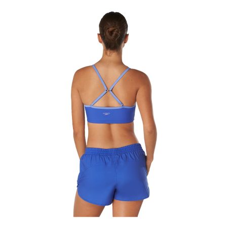 Speedo Women's Colorblock Woven Swim Shorts