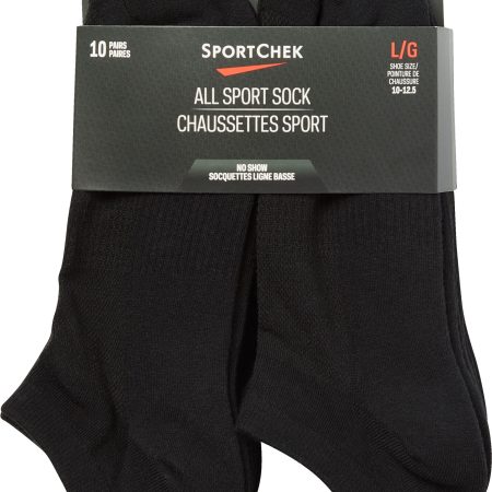 Sport Chek Men's All Sport No Show Socks - 10 Pack