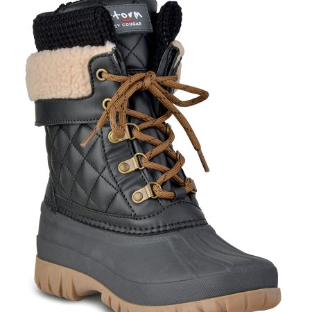 Cougar Kids' Caitlin Waterproof Insulated Non-Slip Winter Boots