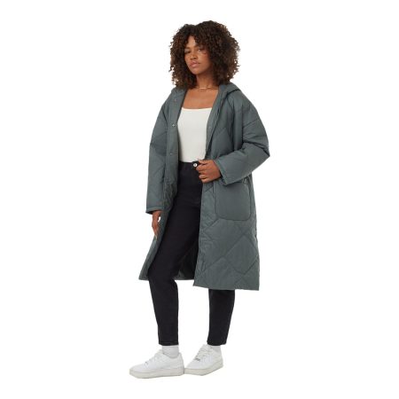 Ten tree Women's Cloud Shell Quilted Hooded Jacket