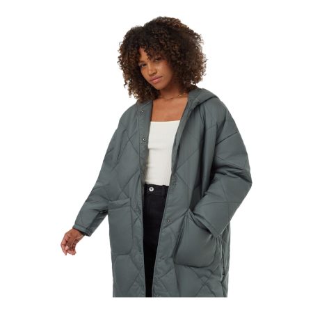 Ten tree Women's Cloud Shell Quilted Hooded Jacket