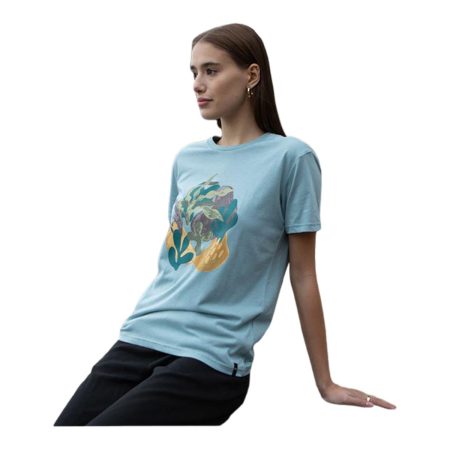 tentree Women's Painterly Kelp Tourmaline T Shirt