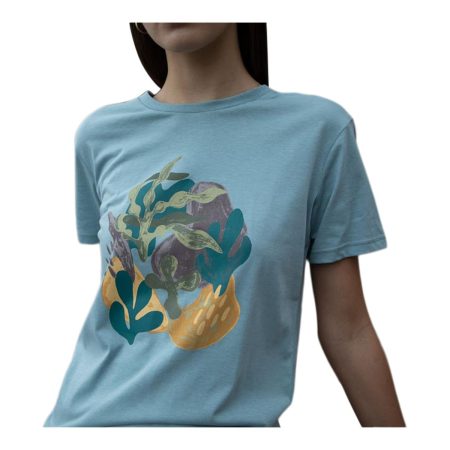 tentree Women's Painterly Kelp Tourmaline T Shirt