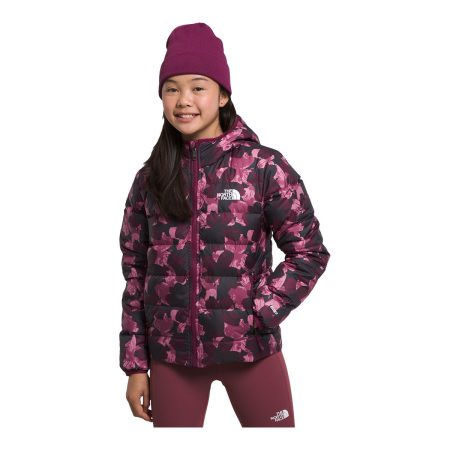 The North Face Girls' North Down Printed Reversible Down Jacket