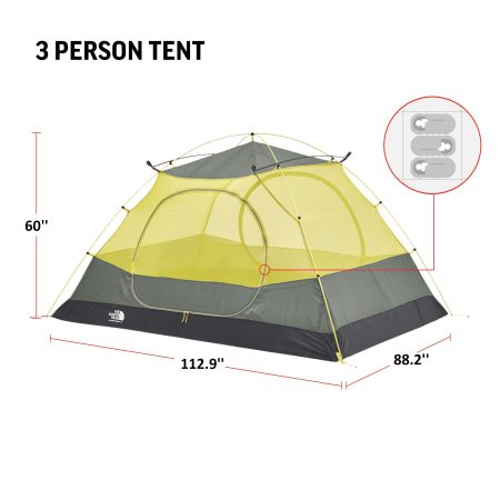 The North Face Stormbreak 3 Ventilated Easy-Pitch 3 Person Camping Tent