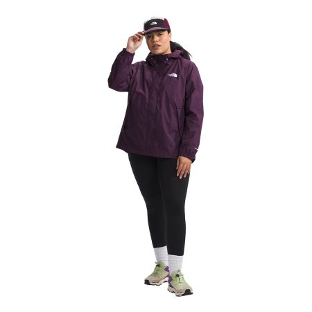 The North Face Women's Plus Size Antora Shell 2L Hooded Rain Jacket, Waterproof, Breathable