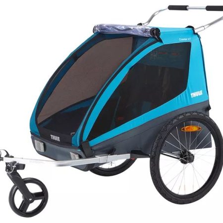 Thule Kids Coaster XT Bike Trailer/ Stroller, Double, Foldable