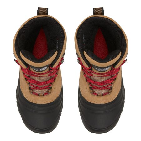 The North Face Kids' Chilkat V Lace Waterproof Insulated Suede Winter Boots