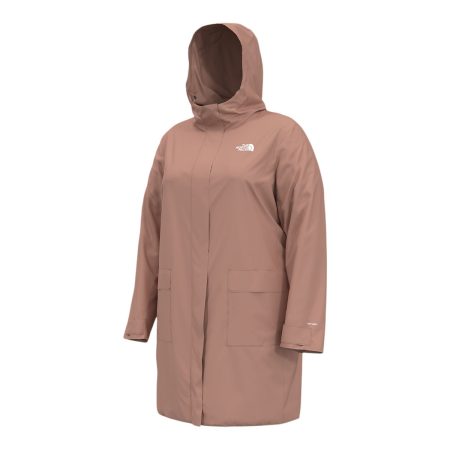 The North Face Women's Plus Size City Breeze II Hooded Rain Parka, Waterproof, Windbreaker