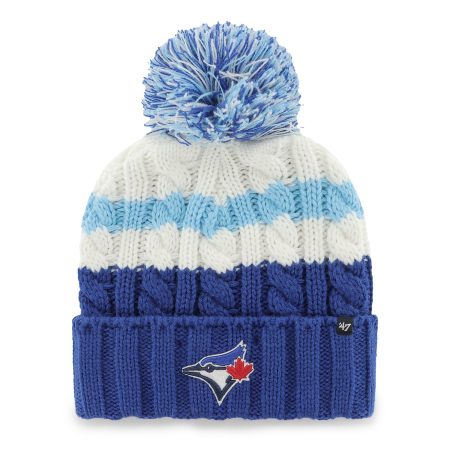 Toronto Blue Jays 47 Brand Women's Ashfield Cuffed Pom Knit Hat