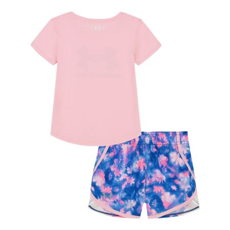 Under Armour Toddler Girls' 2-4 Printed Woven Shorts Set