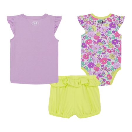 Under Armour Infant Girls' Daisy 3 Piece Shorts Set