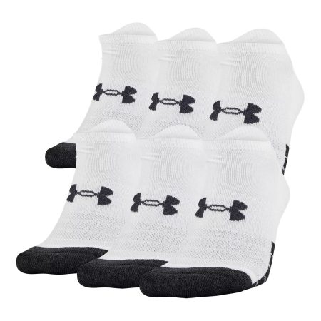 Under Armour Men's Performance No-Show Socks, Moisture-Wicking, 6-Pack