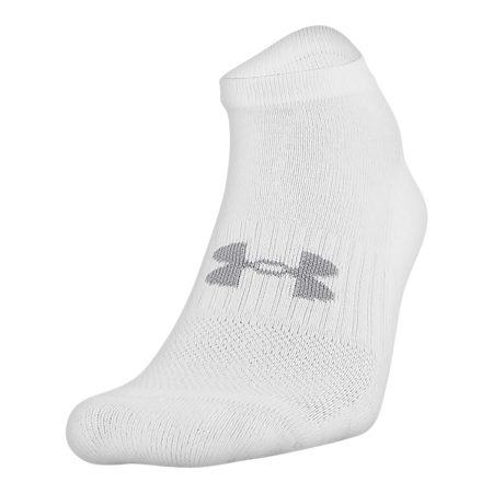 Under Armour Men's Training Cotton No-Show Socks, Quick-Dry, 6-Pack