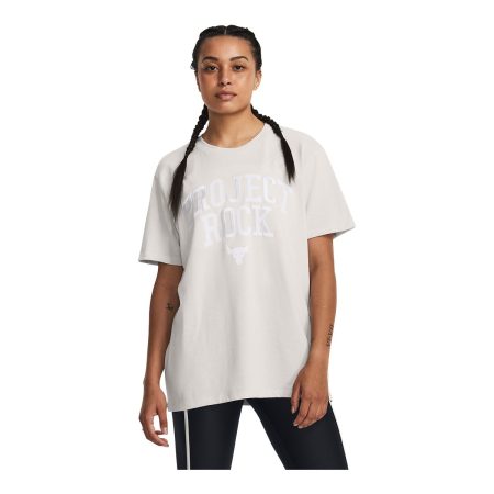 Under Armour Women's Project Rock Heavyweight Campus T Shirt