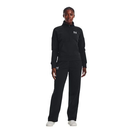 Under Armour Women's Rival Half Zip Fleece Pullover, Kangaroo Pocket