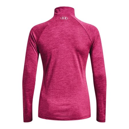 Under Armour Women's Tech Twist Long Sleeve Half Zip Training Shirt, Quick Dry