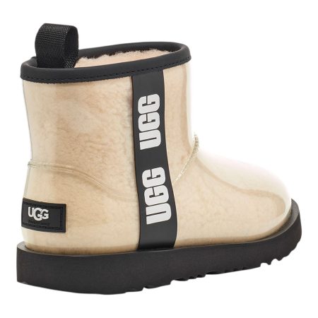 UGG Kids' Pre-School/Grade School Classic Clear Mini II Rubber Rain Boots, Girls', Waterproof