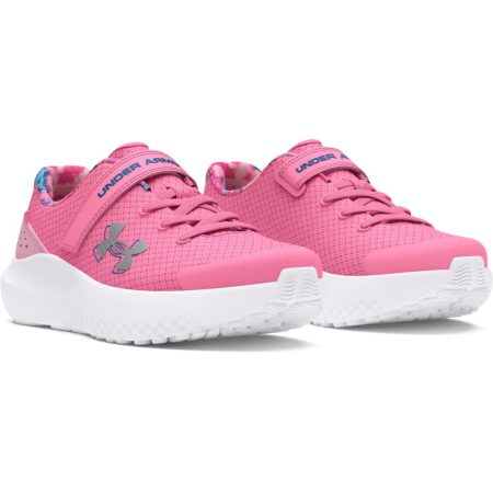 Under Armour Girls' Pre-School Surge 4 AC Printed Running Shoes