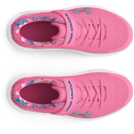 Under Armour Girls' Pre-School Surge 4 AC Printed Running Shoes