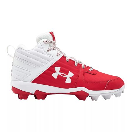 Under Armour Kids' Leadoff Rubber Molded Mid Top Baseball Cleats