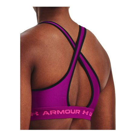 Under Armour Women's Plus Size Crossback Medium Sports Bra