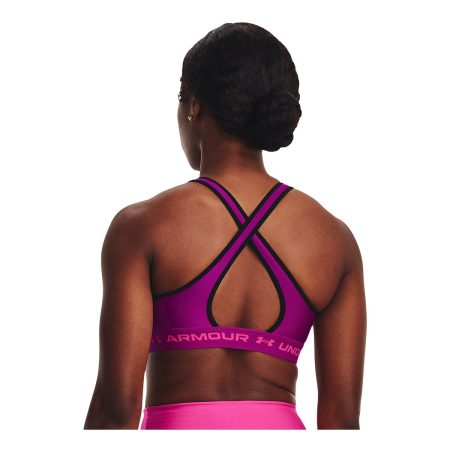 Under Armour Women's Plus Size Crossback Medium Sports Bra