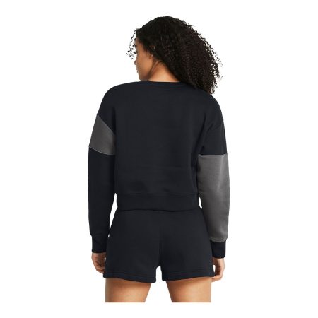 Under Armour Women's Essentials Fleece Crop Sweatshirt