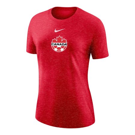 Women's Canada Soccer Nike Varsity T-shirt, Red