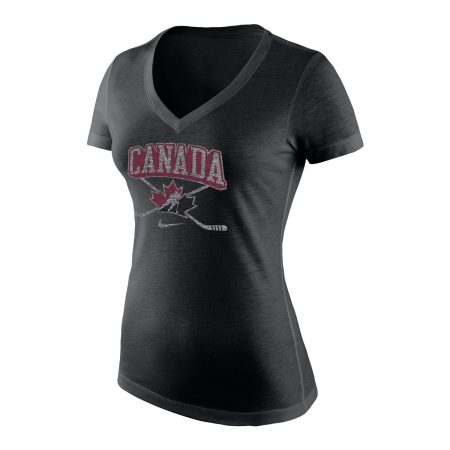 Team Canada Nike Women's Tri-Blend Mid-V T Shirt