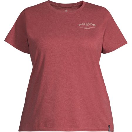 Woods Women's Plus Size Cayley Text T Shirt