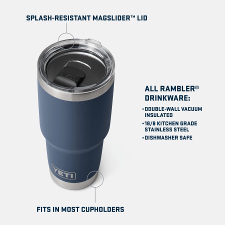 Yeti Rambler 30oz Black Tumbler