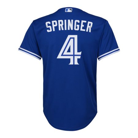 Outerstuff Youth Toronto Blue Jays George Springer Replica Lightweight Baseball Jersey