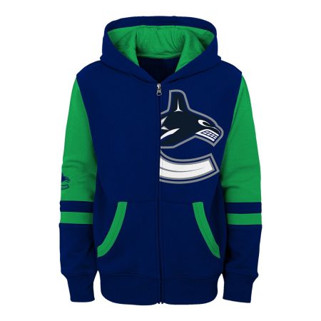 Youth Vancouver Canucks Outerstuff Face Off Full Zip Hoodie